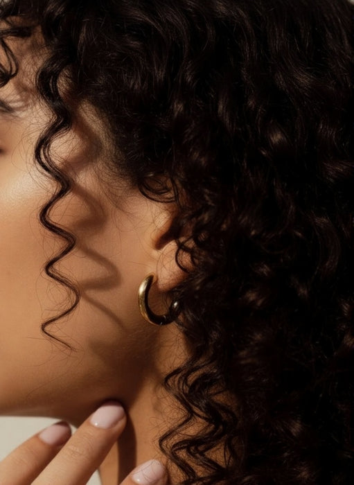 Solace – Two-Tone Chunky Hoops