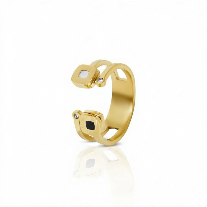 Antonia - Classic Refined Roman Numeral Details Ring