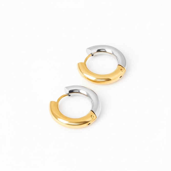 Solace – Two-Tone Chunky Hoops