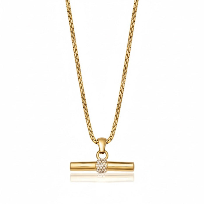 Tia - The Classic T-Bar Necklace